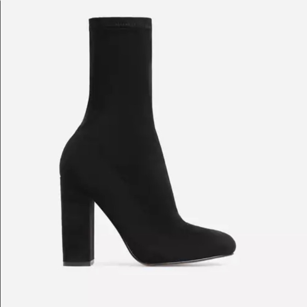 Ego Official Ankle Sock Booties Boot Heels